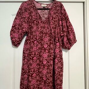 Universal Thread Red Pleated Ruffled Sundress